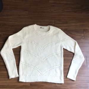 Rag doll LA white angora sweater